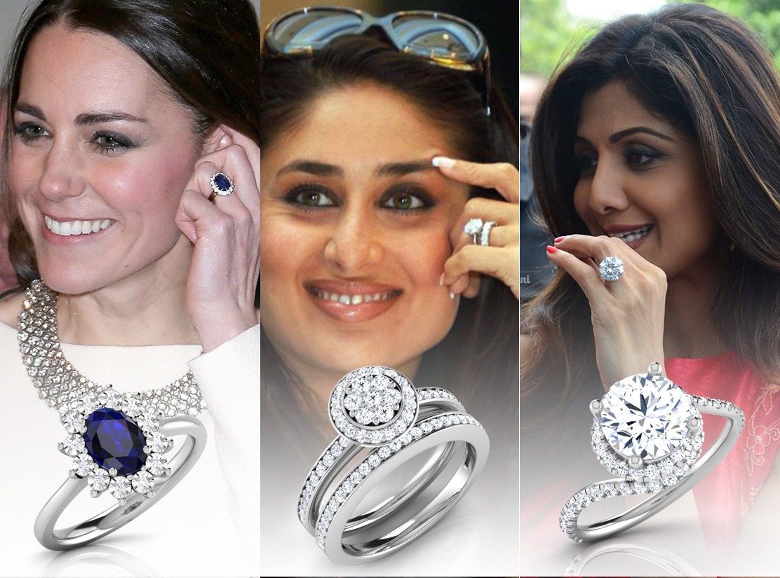 Shilpa Shetty Green Stone Ring | 3d-mon.com