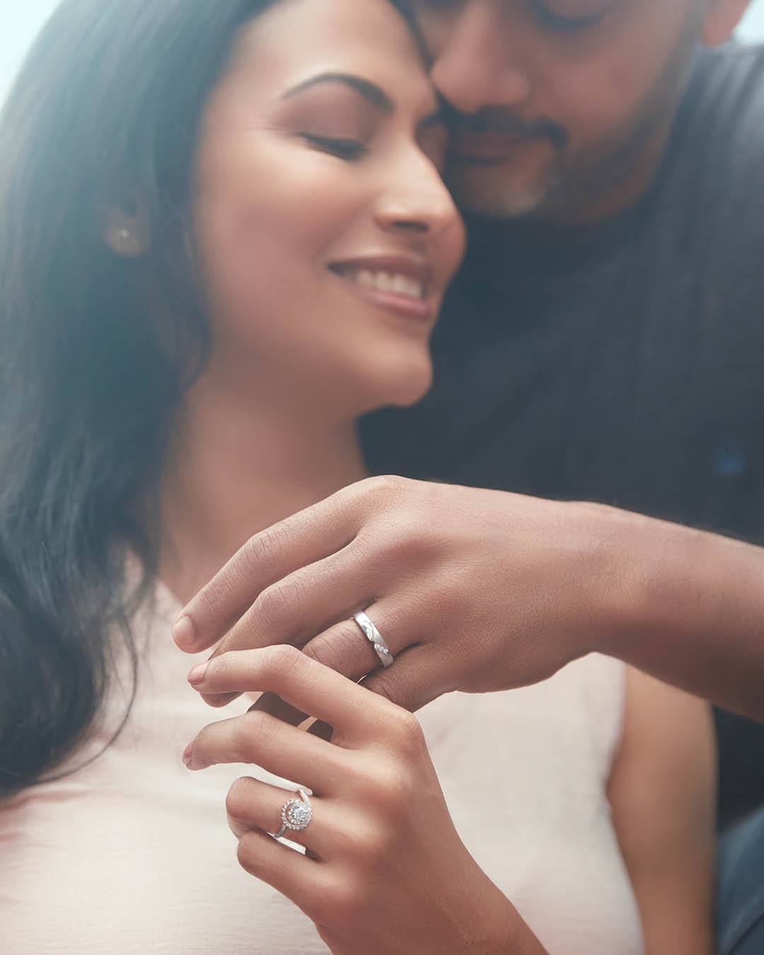 Letter Purple Topaz Promise Ring For Girlfriend In 14K Yellow Gold |  Fascinating Diamonds