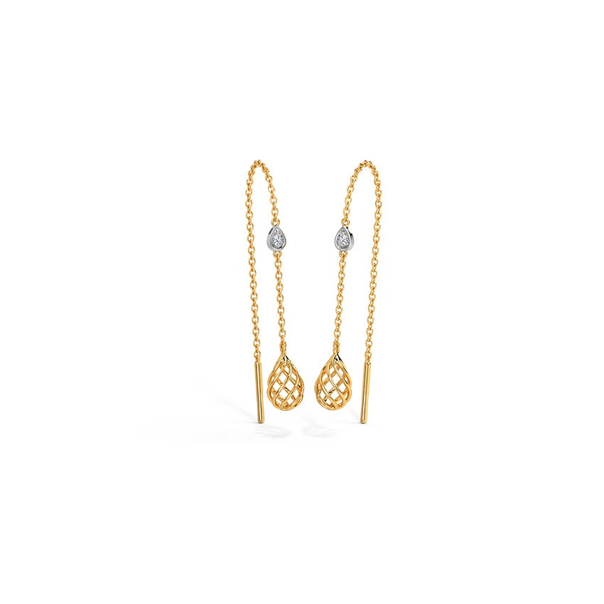 Sway Diamond Sui Dhaga Earrings