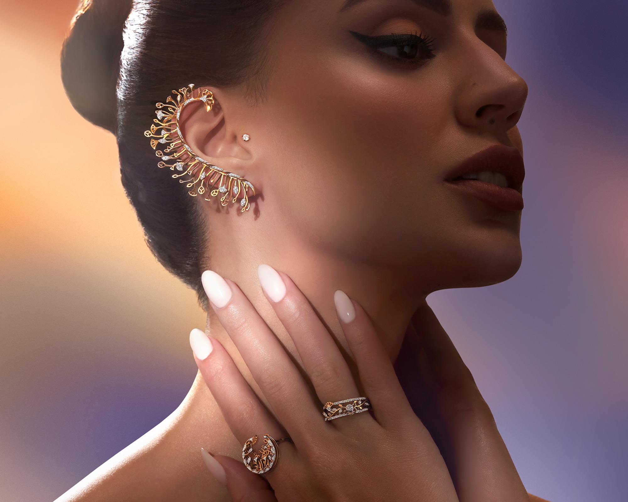 Stunning earring jewellery for Teej