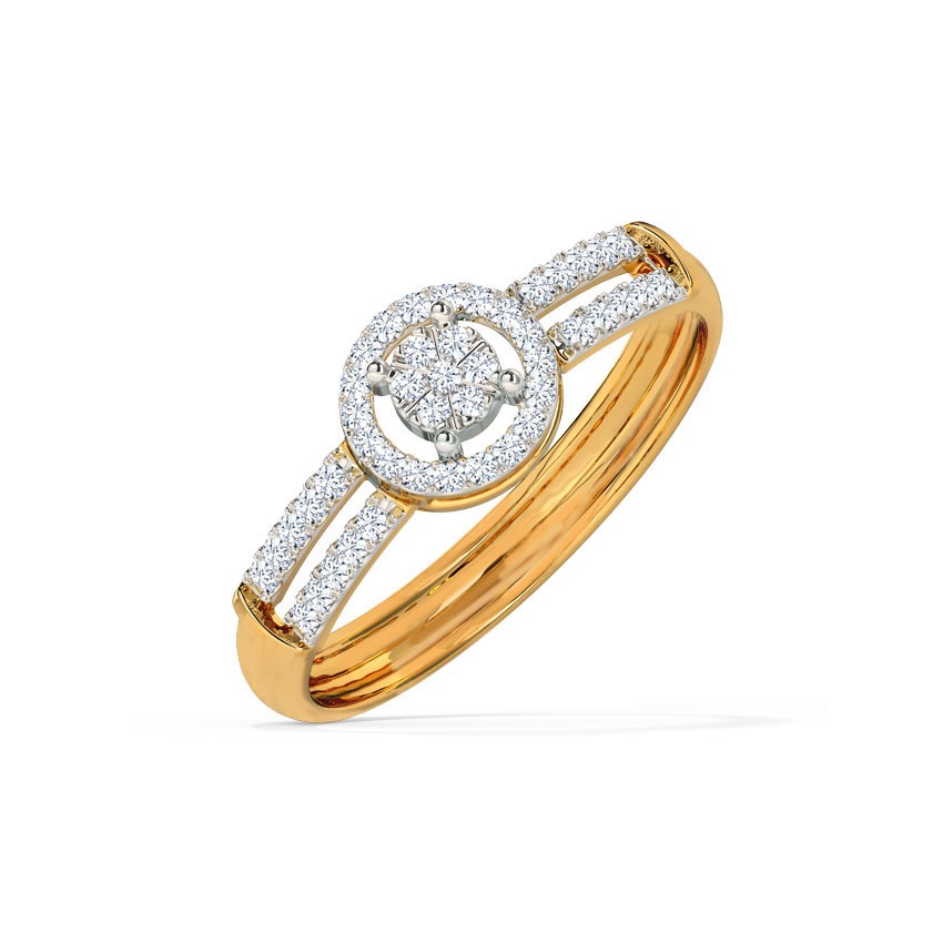 Halo Diamond Band