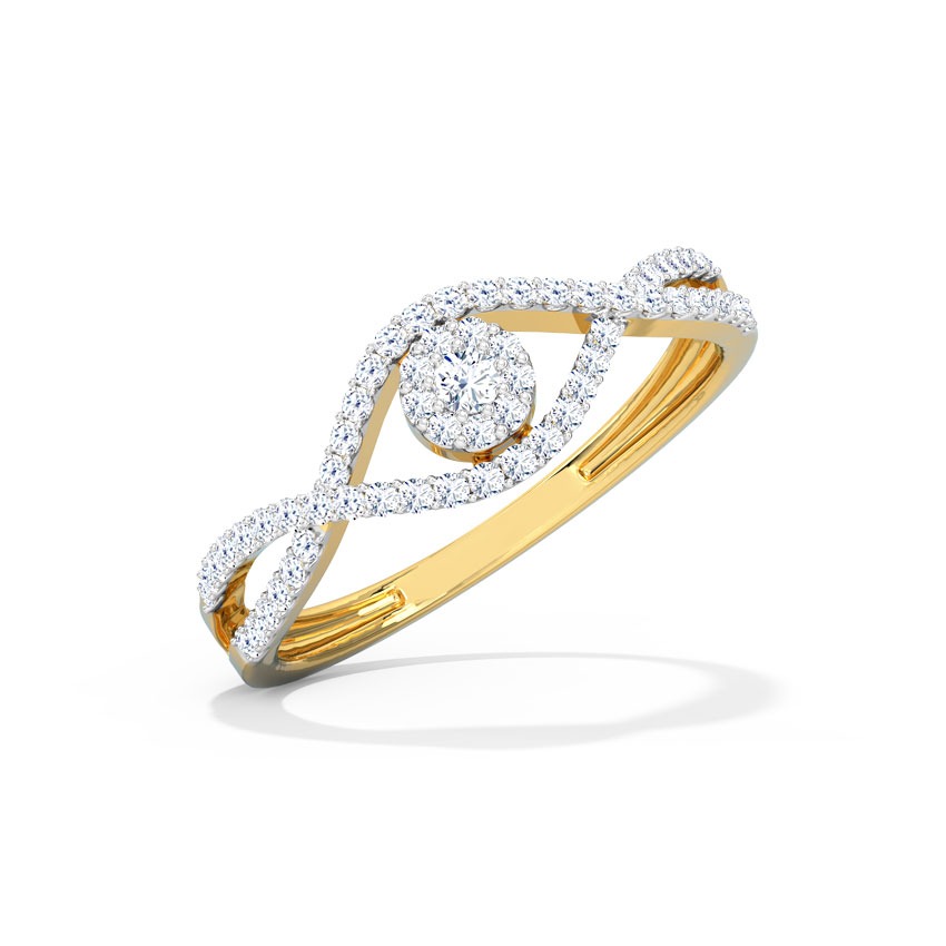 Twine Cluster Diamond Ring