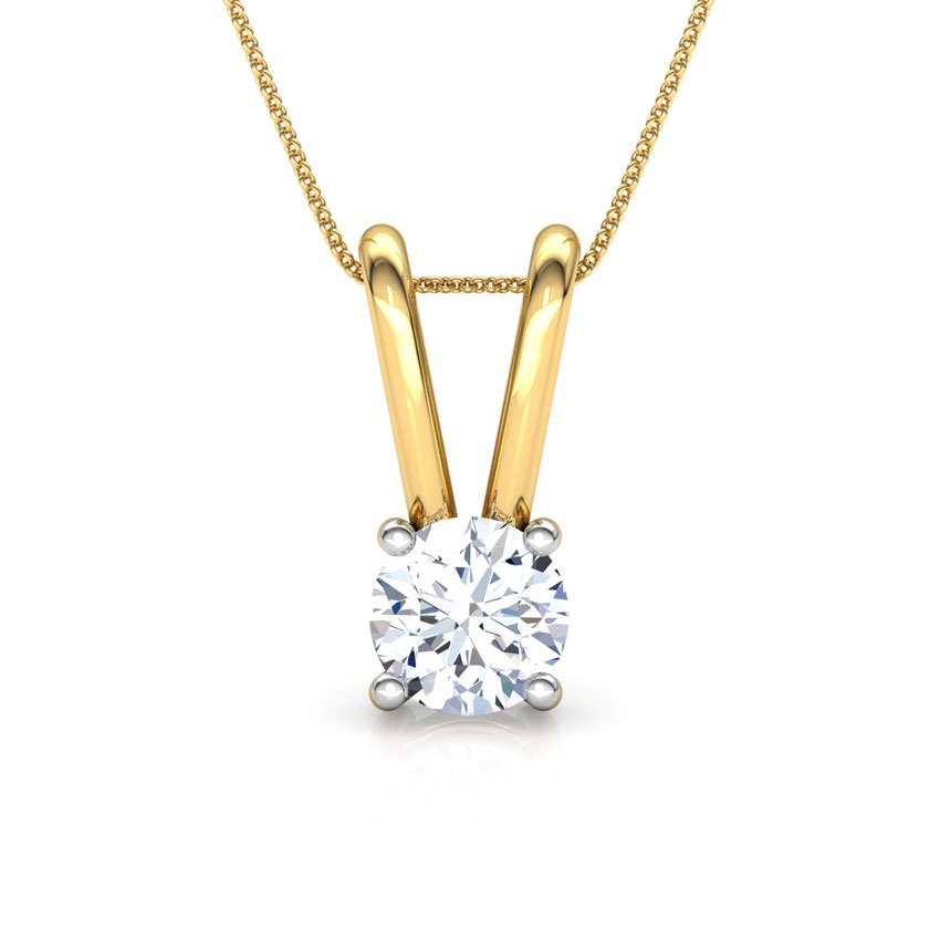 V' Loop Solitaire Pendant