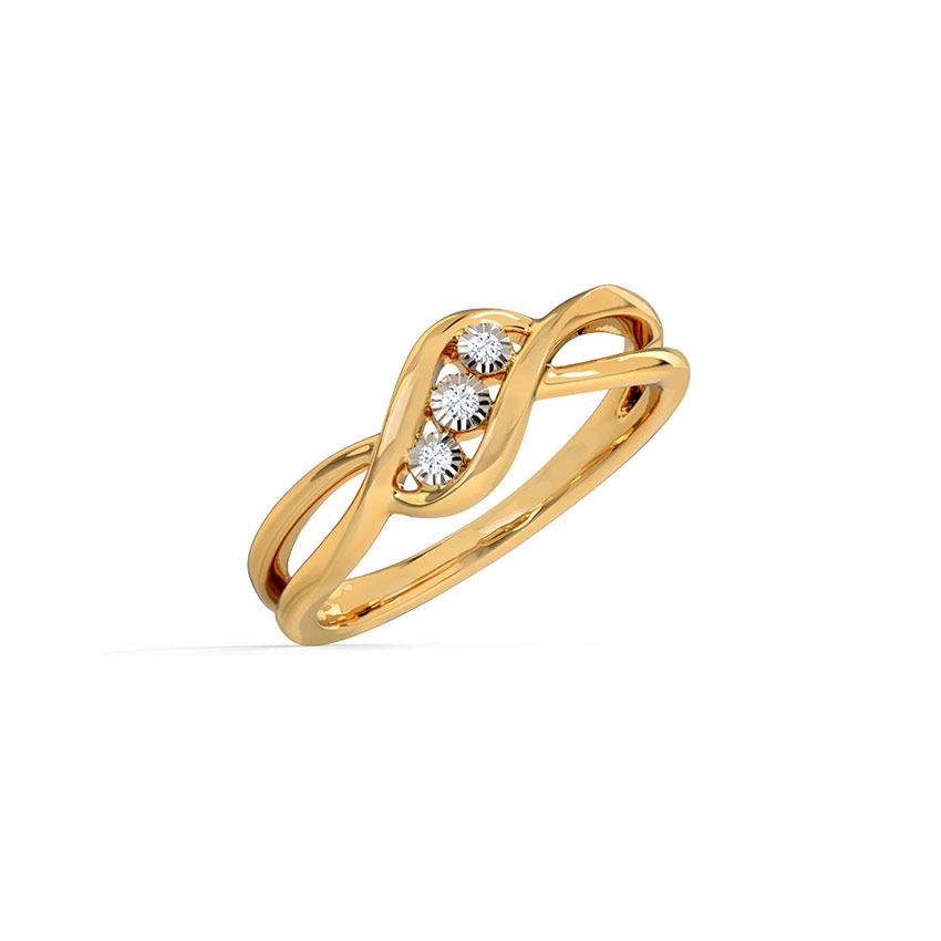 Trio Miracle Plate Diamond Ring