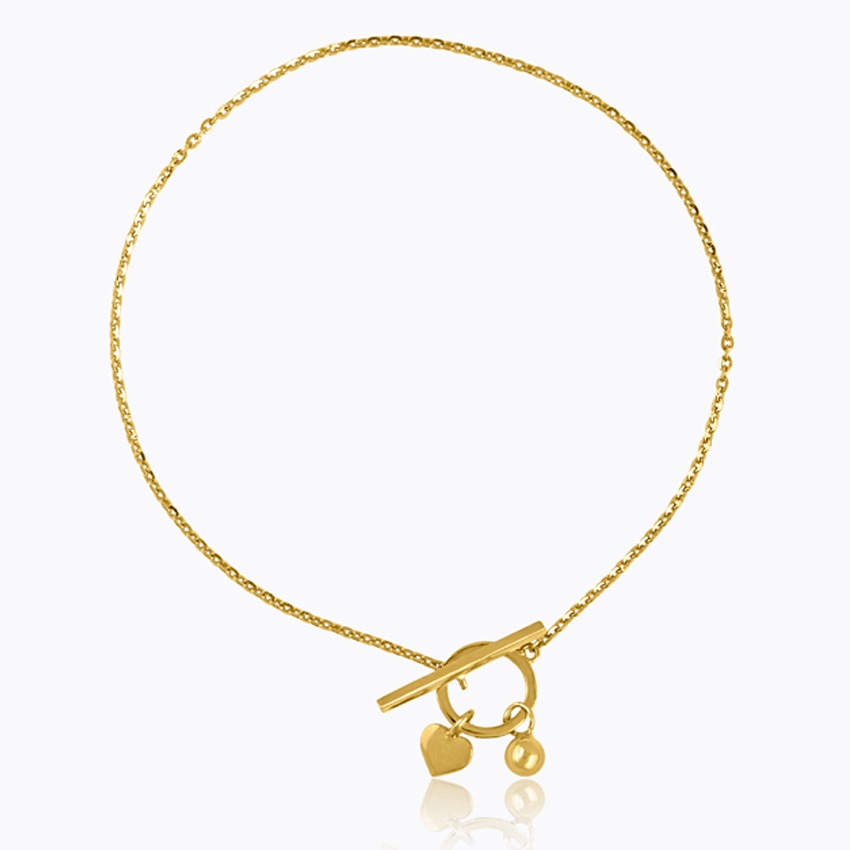 Toggle 22KT Gold Delicate Bracelet