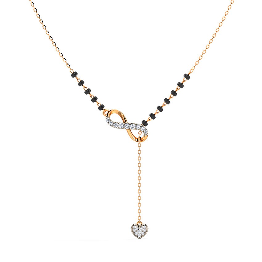 Esme Infinity Lariat Diamond Mangalsutra