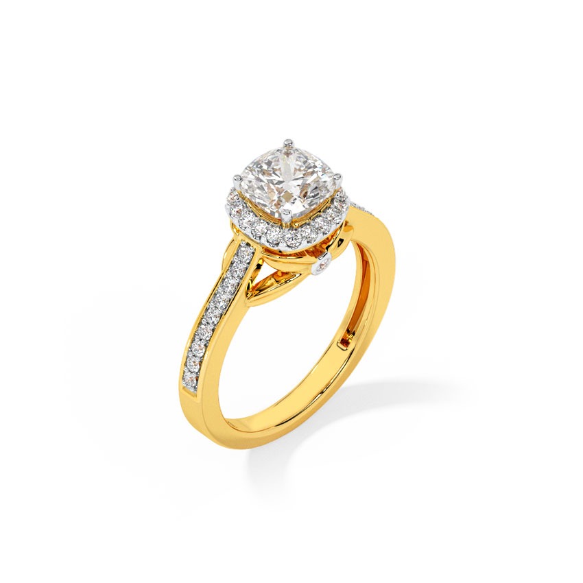 Queen of Diamonds Solitaire Ring