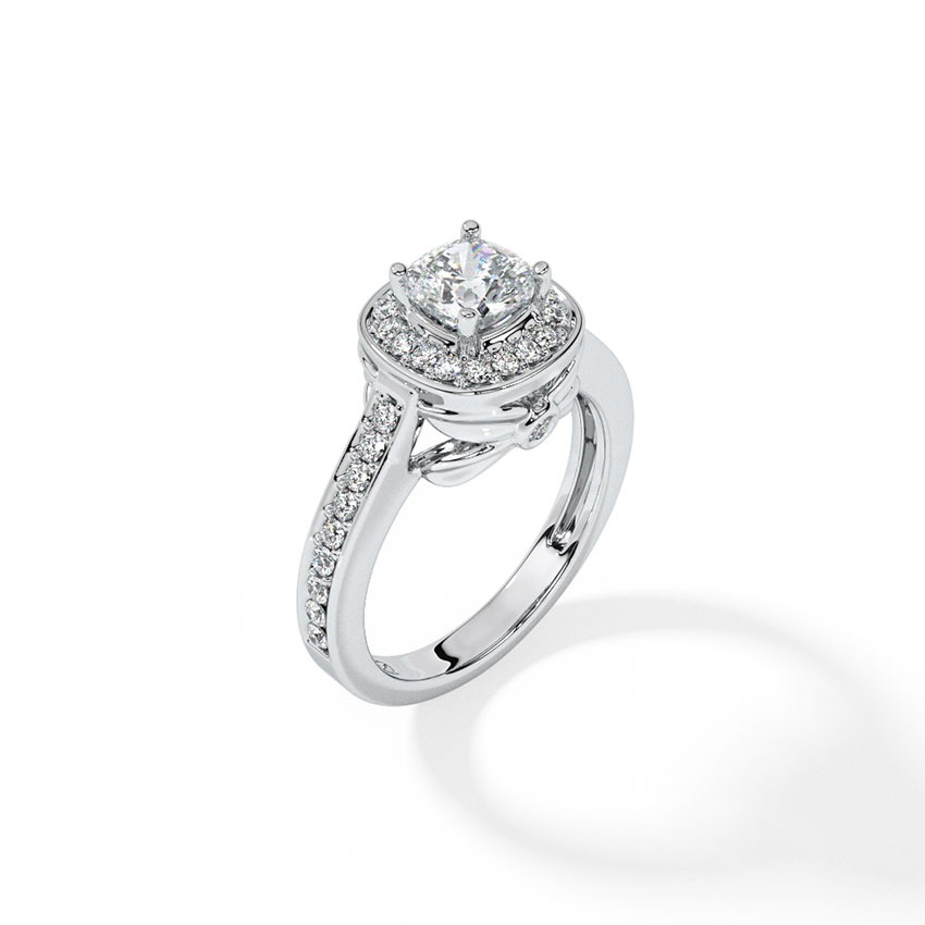 Halo Solitaire Ring