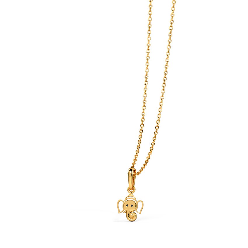 Ganesh Ji Kids' Gold Pendant