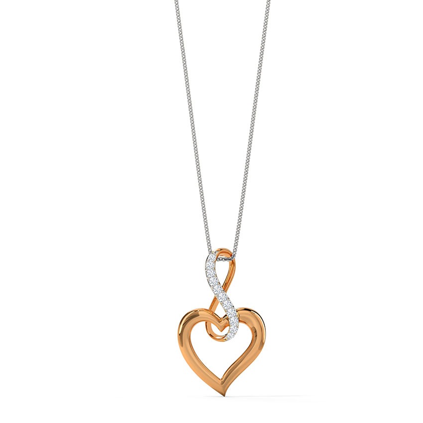 Infinity Love Diamond Pendant