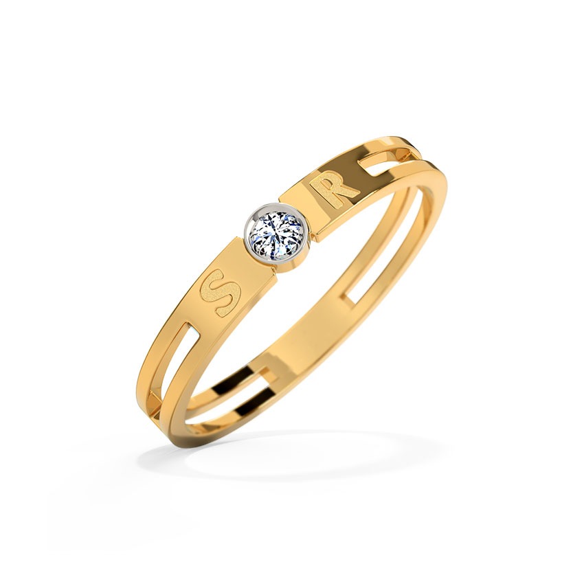 Flare Diamond Personalised Band