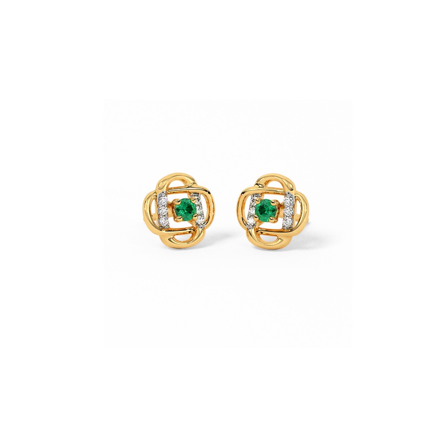 IntraLink Bud Gemstone Stud Earrings