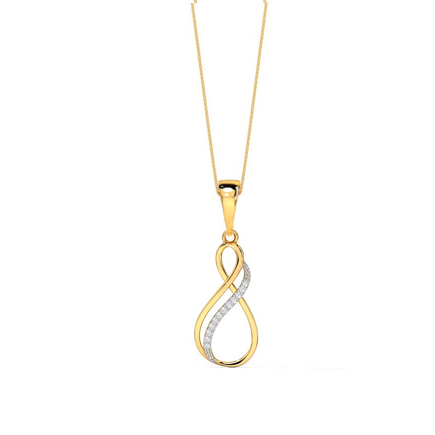 Twin Infinity Diamond Pendant