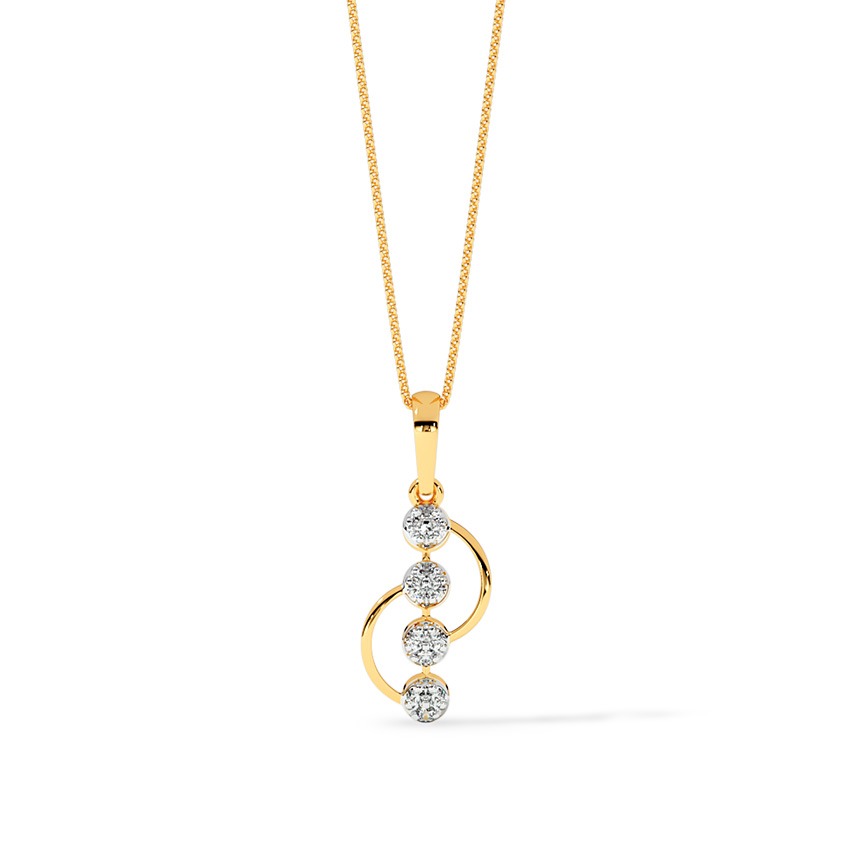 Circle Quartet Diamond Pendant