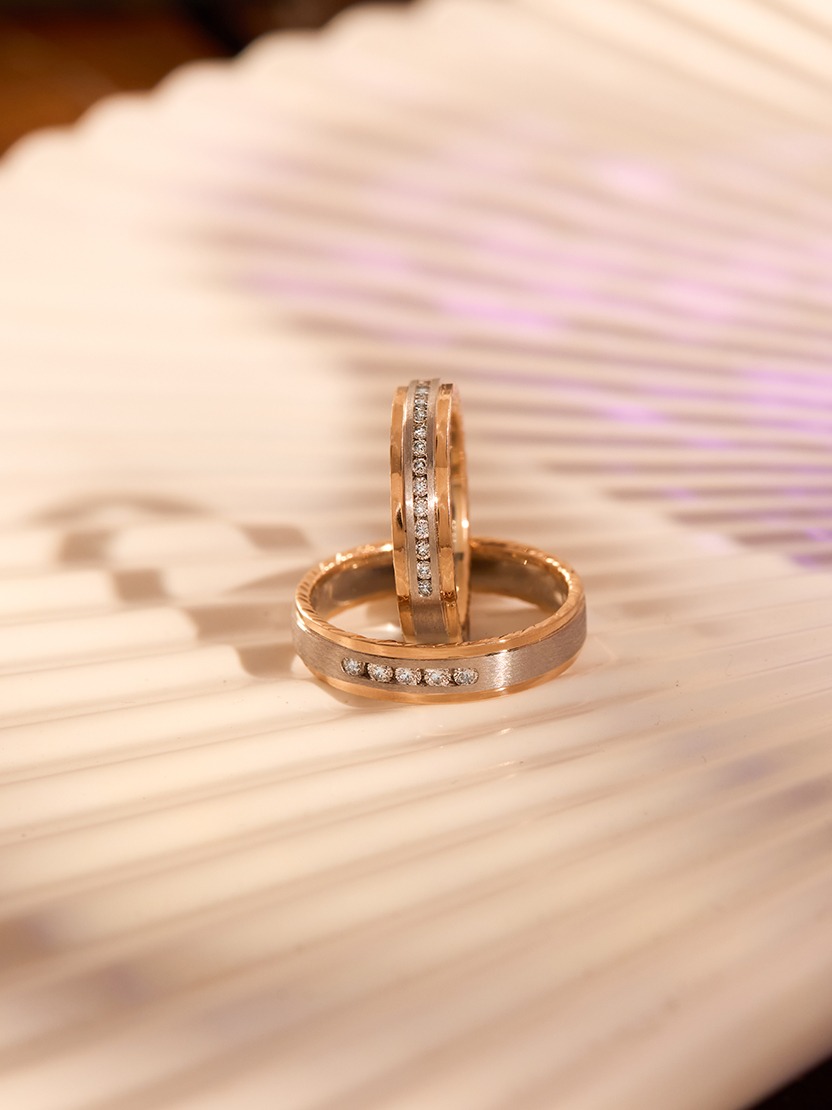 gold promise rings for couple