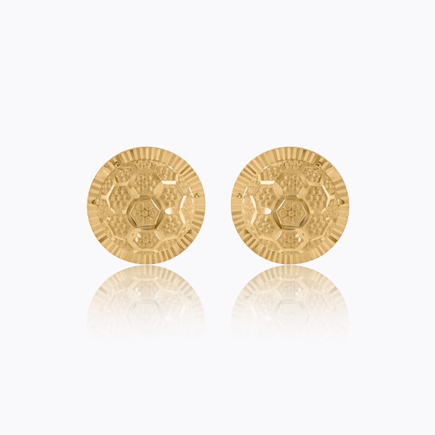 Mahika 22KT Gold Stud Earrings